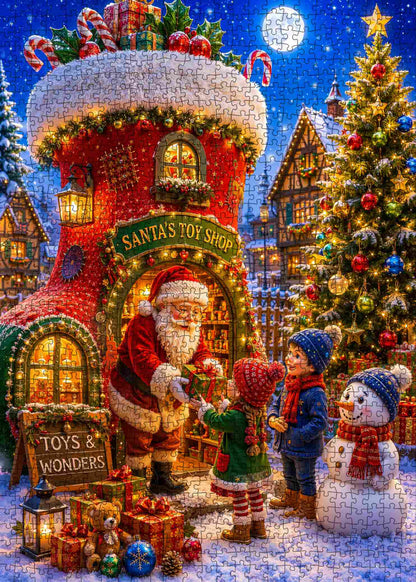 Santa's Magical Toy Shop Jigsaw Puzzle