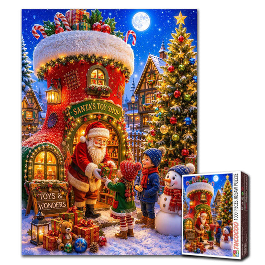 Santa's Magical Toy Shop Jigsaw Puzzle