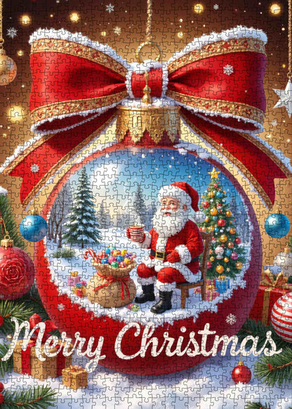Santa’s Ornament Wonderland Jigsaw Puzzle