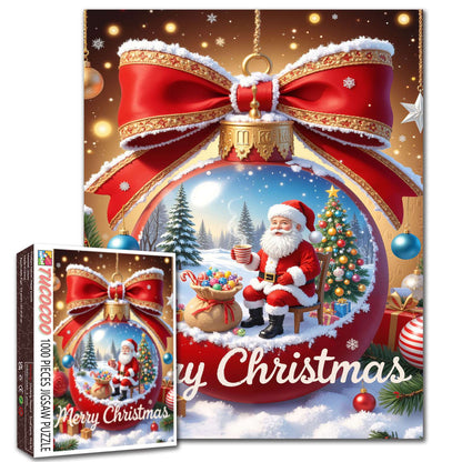 Santa’s Ornament Wonderland Jigsaw Puzzle