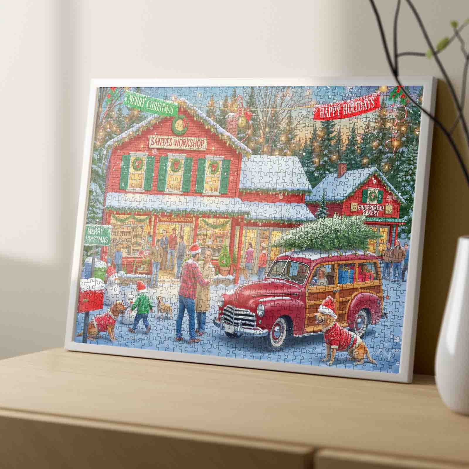 Santa’s Workshop Holiday Village Jigsaw Puzzle