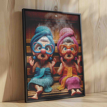 Sauna Surprise Jigsaw Puzzle