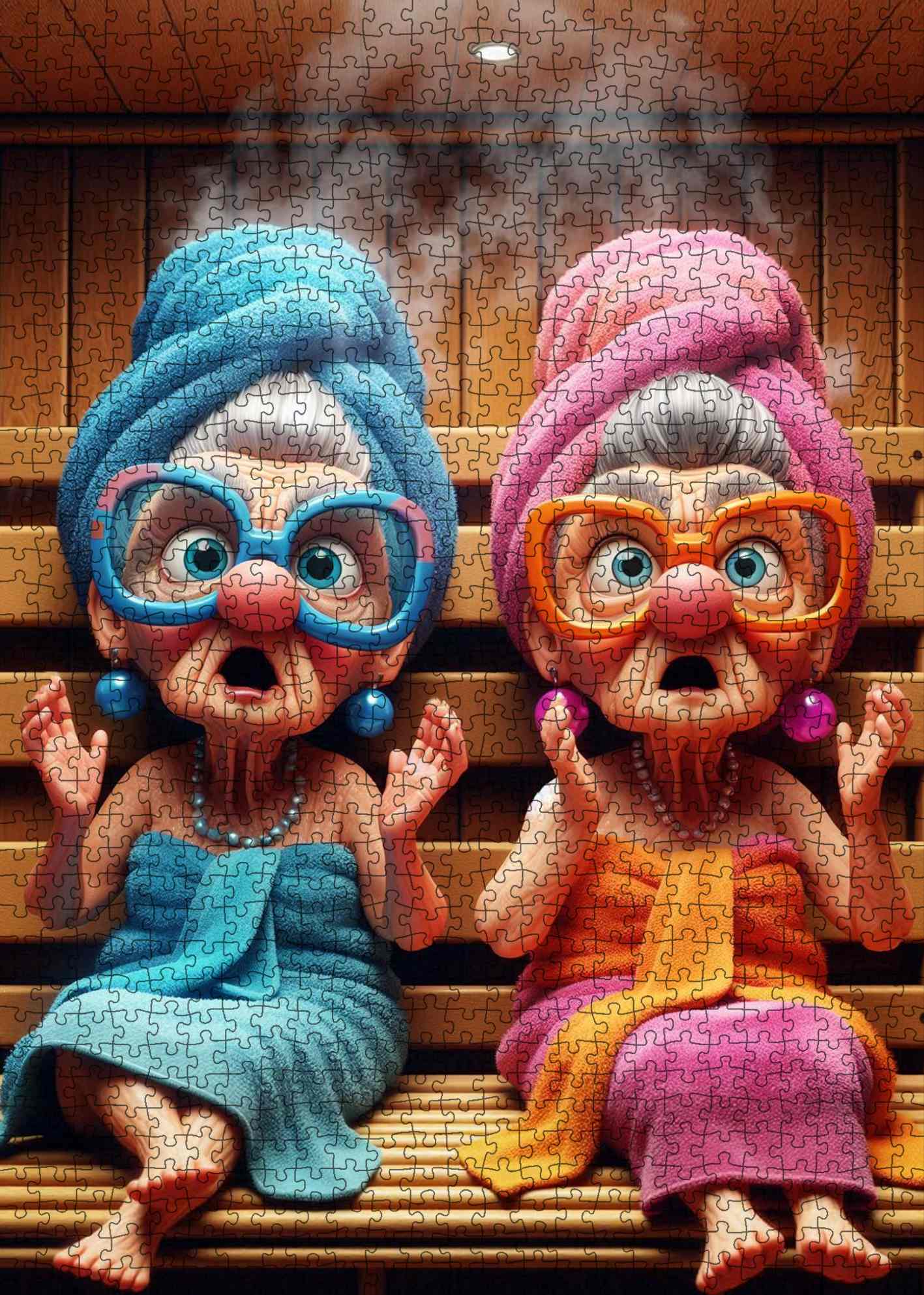 Sauna Surprise Jigsaw Puzzle