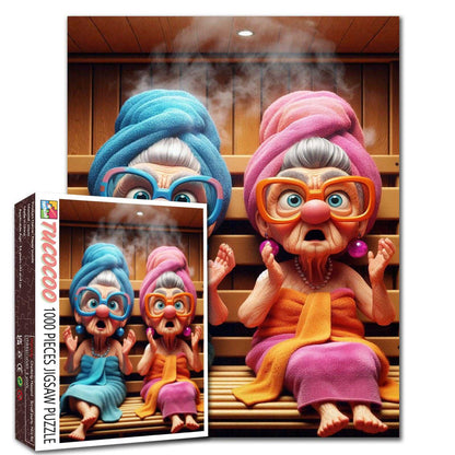 Sauna Surprise Jigsaw Puzzle