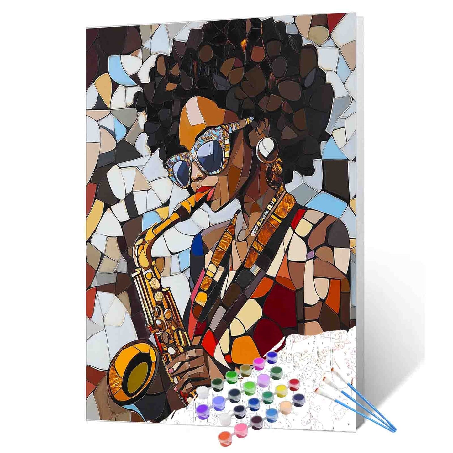Saxophone Groove Paint by Numbers