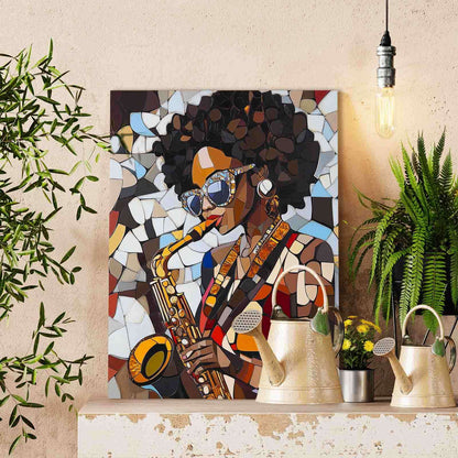 Saxophone Groove Paint by Numbers