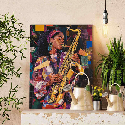 Saxophone Soul Paint by Numbers