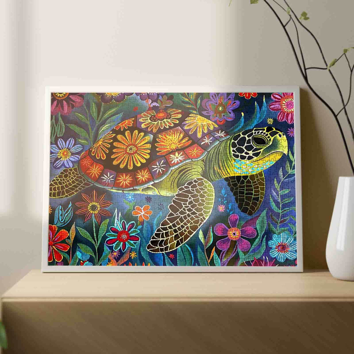1000 Teile Puzzle – Meeresschildkröte – Lebendige Unterwasserwelt – Puzzle Für Erwachsene – 70 X 50 Cm – Inkl. 1:1 Poster 1000 Teile Puzzle – Meeresschildkröte – Lebendige Unterwasserwelt – Puzzle Für Erwachsene – 70 X 50 Cm – Inkl. 1:1 Poster