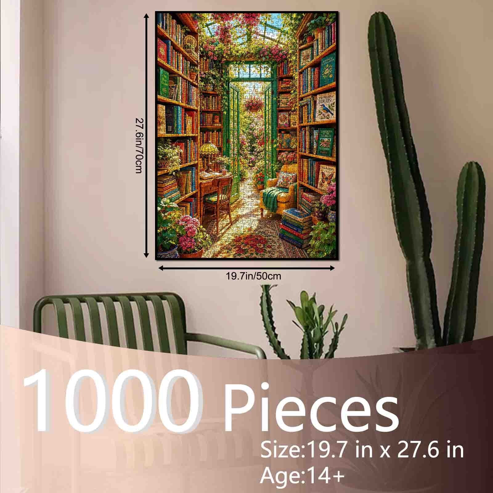 Blooming Book Nook Jigsaw Puzzle