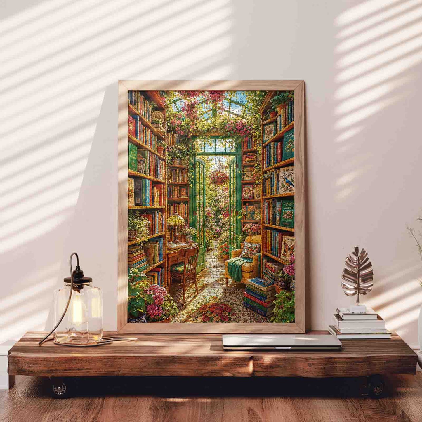 Blooming Book Nook Jigsaw Puzzle