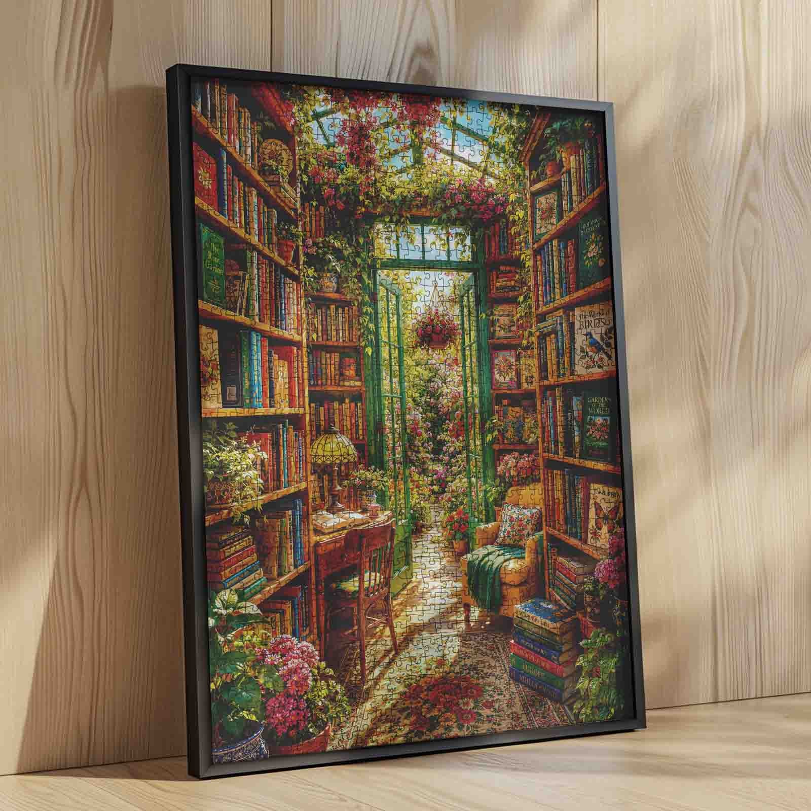 Blooming Book Nook Jigsaw Puzzle