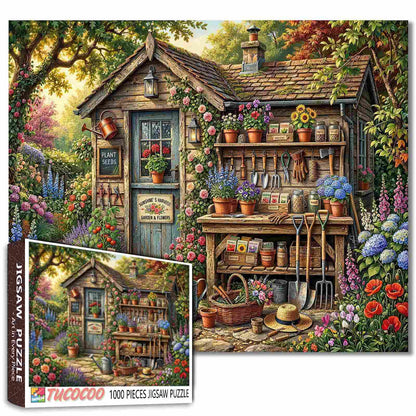 Secret Garden Potting Shed Jigsaw Puzzle