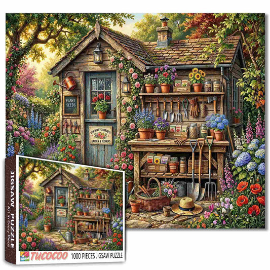Secret Garden Potting Shed Jigsaw Puzzle