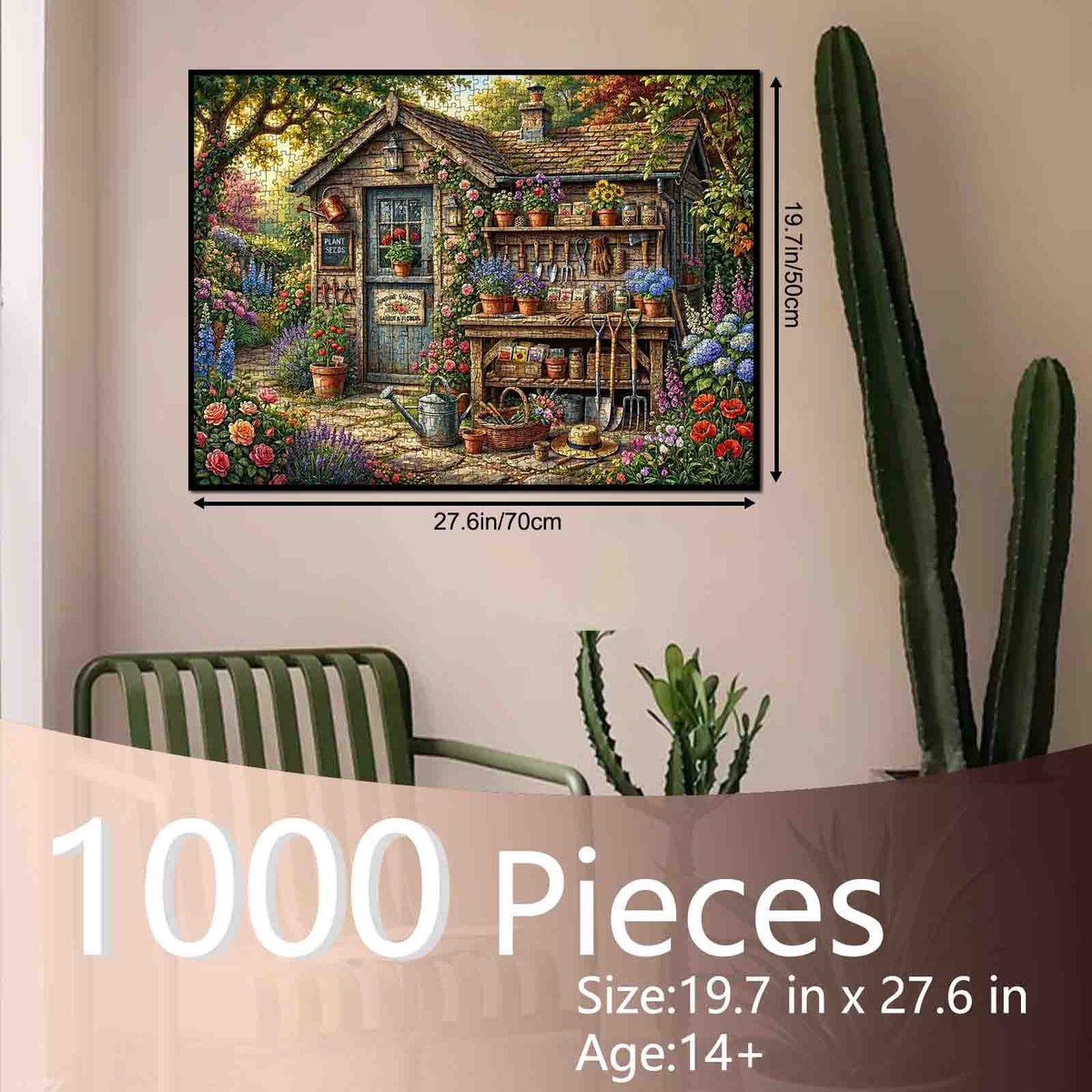 Secret Garden Potting Shed Jigsaw Puzzle