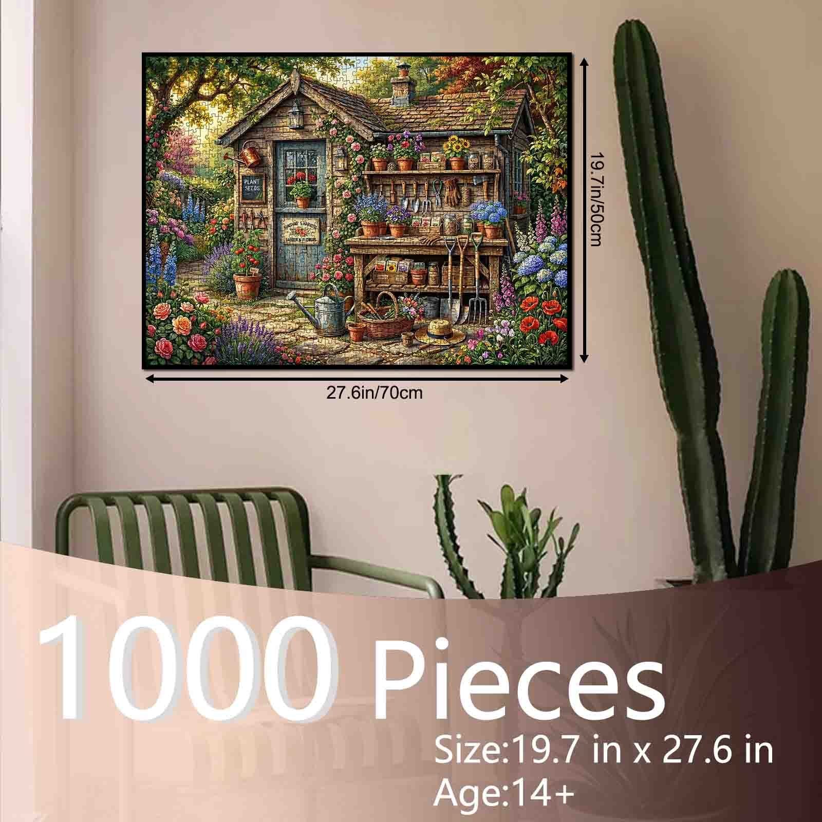Secret Garden Potting Shed Jigsaw Puzzle