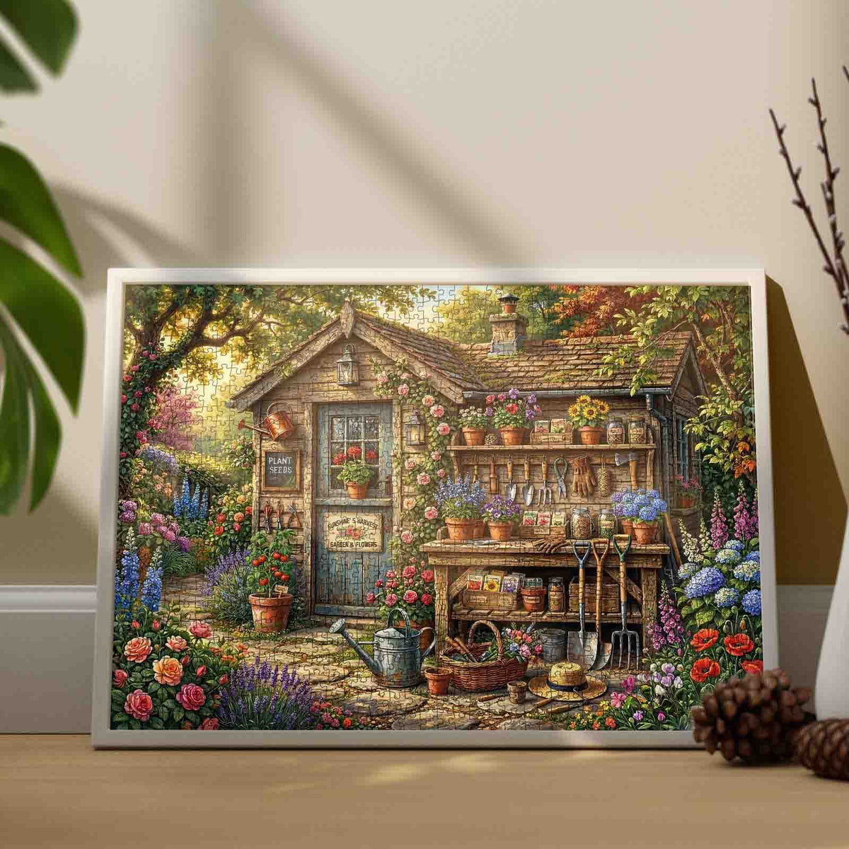 Secret Garden Potting Shed Jigsaw Puzzle