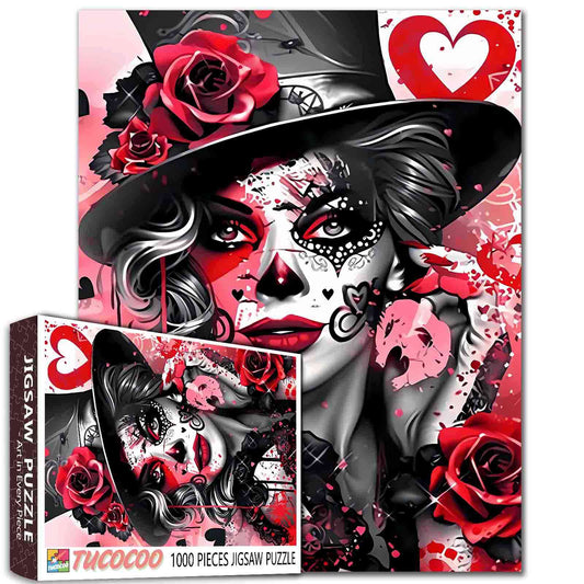Seductive Rose Mask Beauty Jigsaw Puzzle