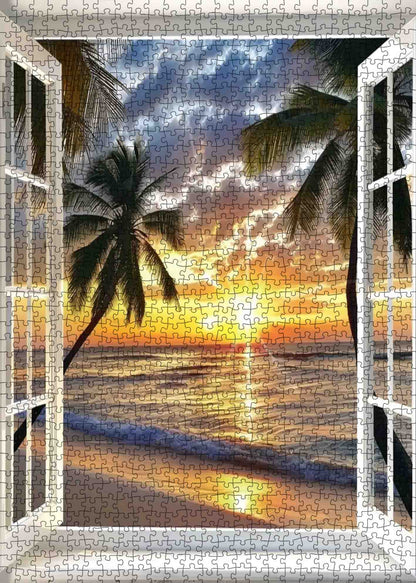 Serene Garden View Jigsaw Puzzle