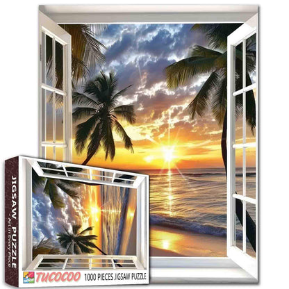 Serene Garden View Jigsaw Puzzle