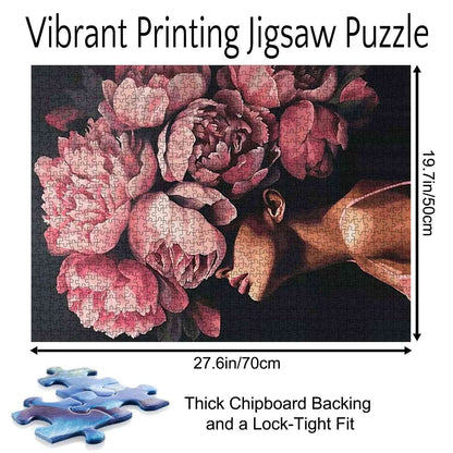 Peony Goddess Jigsaw Puzzle