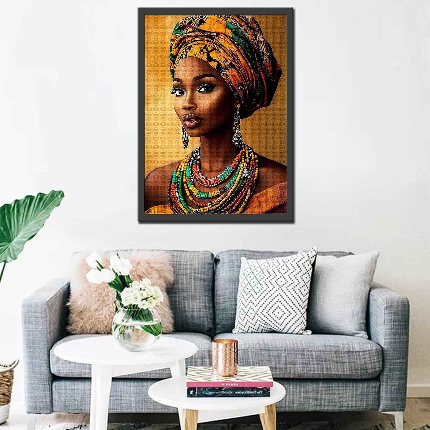 Elegant African Beauty Jigsaw Puzzle