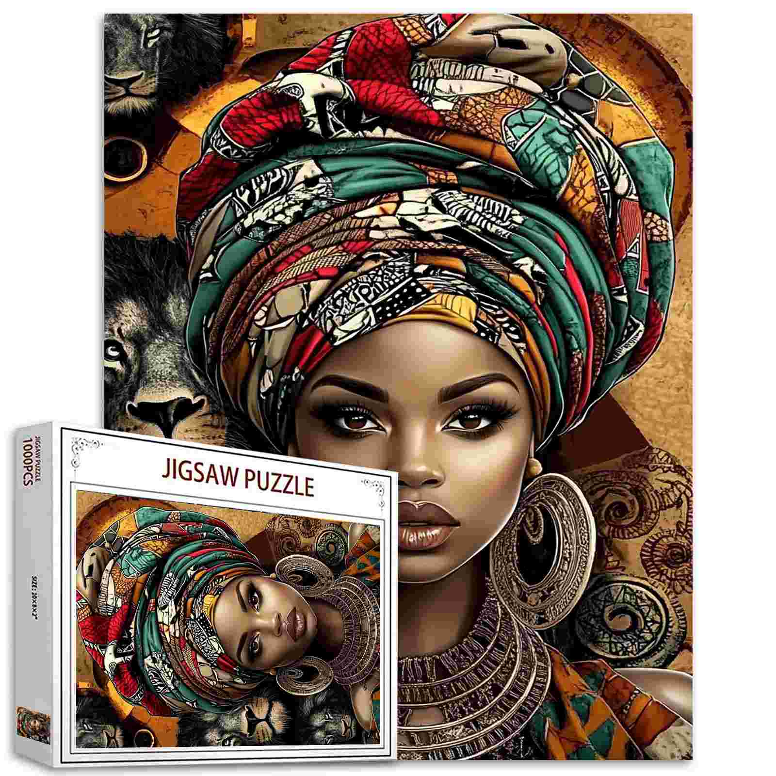 Majestic African Beauty Jigsaw Puzzle