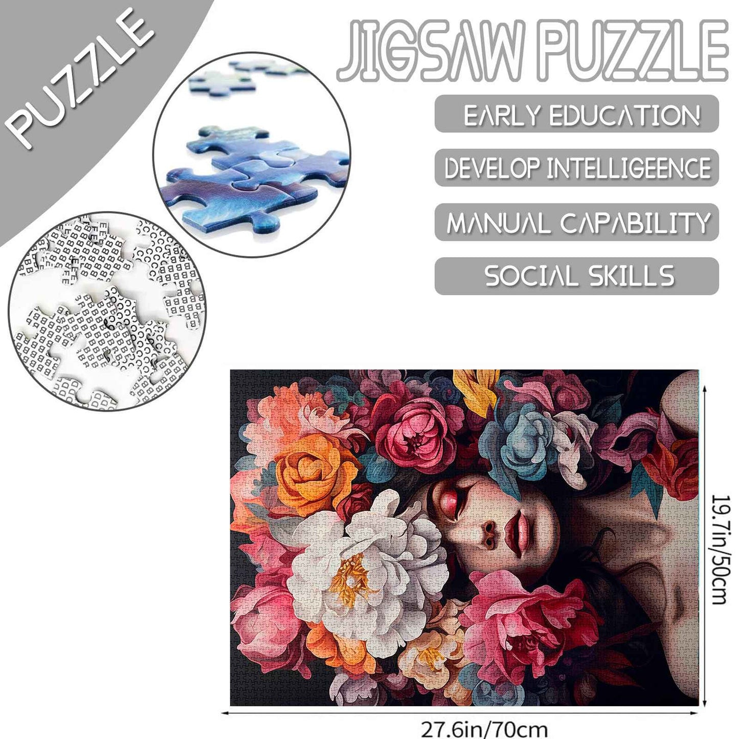 Floral Harmony Beauty Jigsaw Puzzles