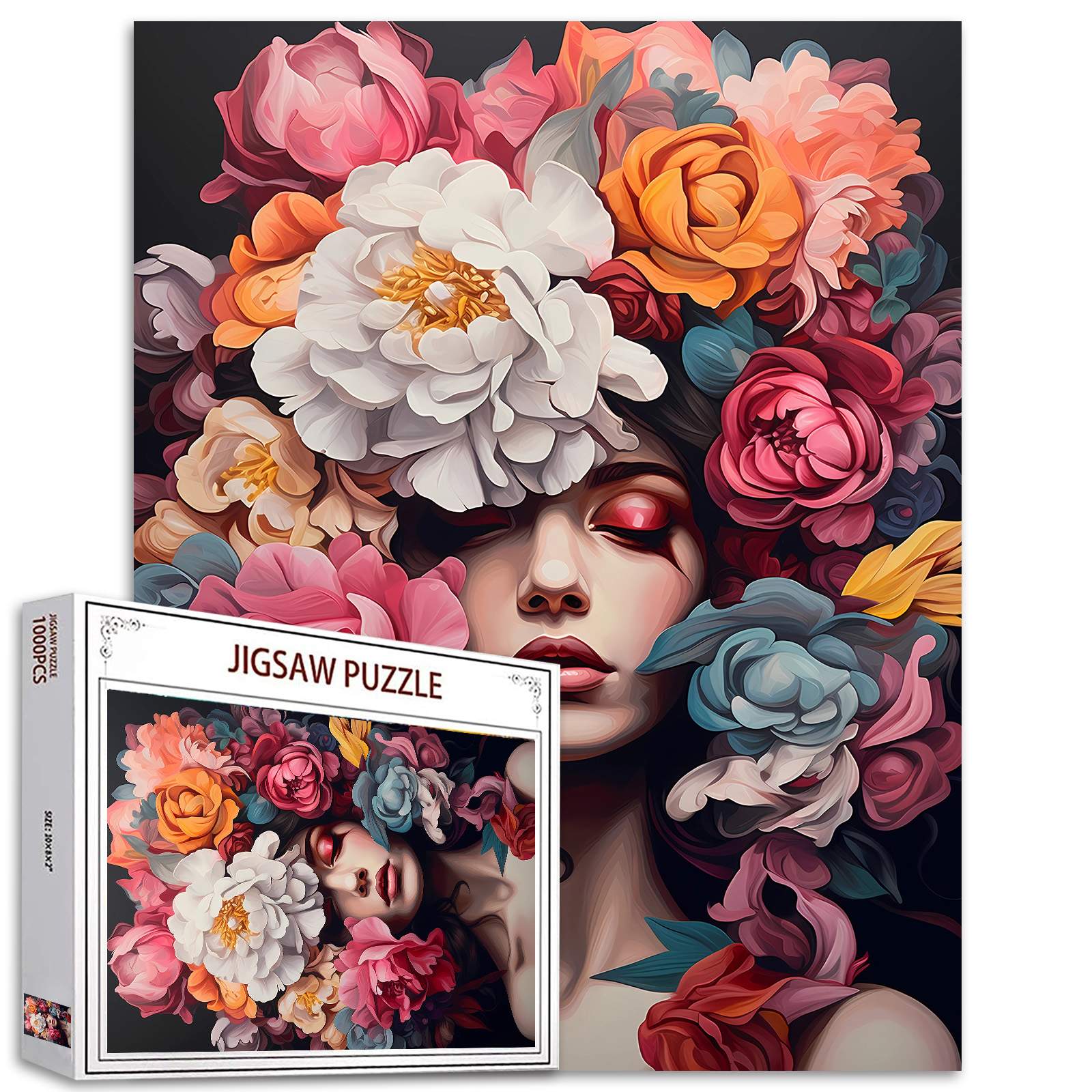 Floral Elegance and Sensual Beauty Jigsaw Puzzles