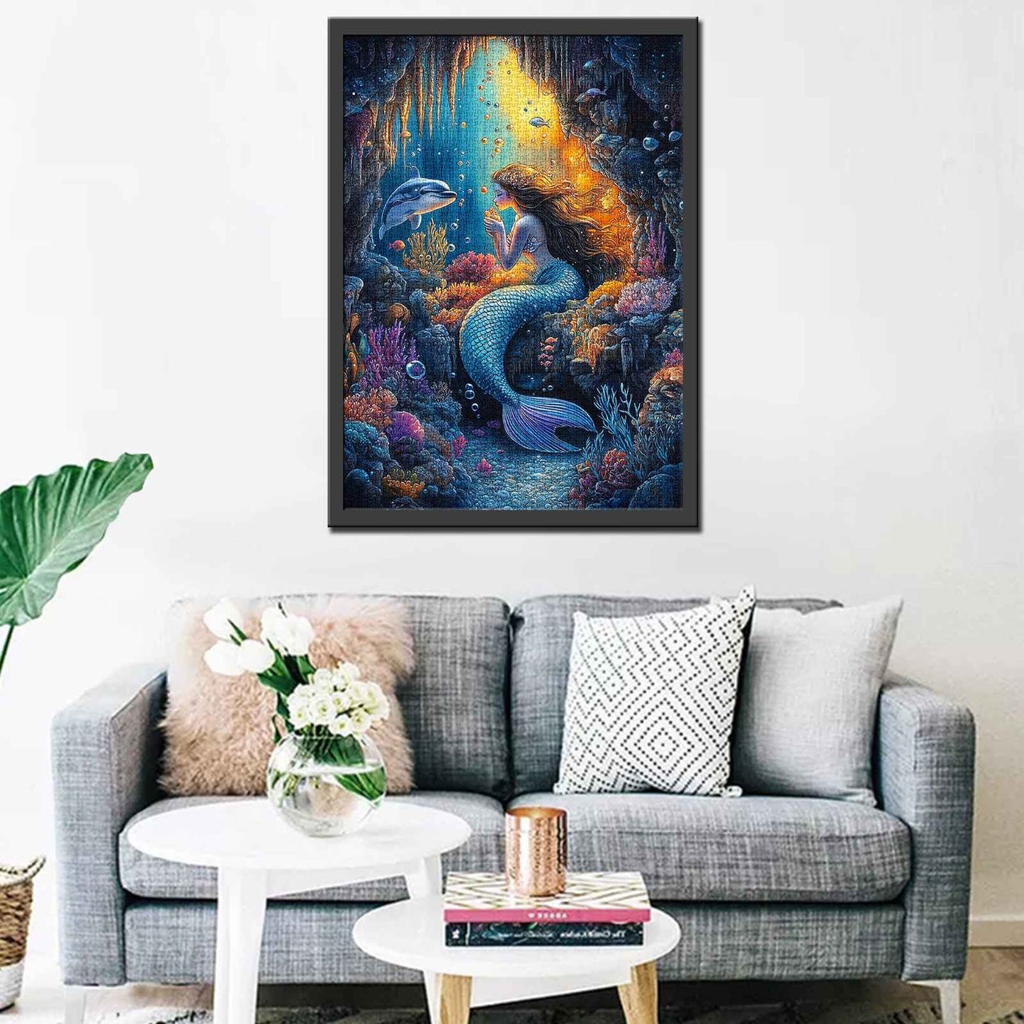 Mystical Mermaid in the Coral Reef Jigsaw Puzzle