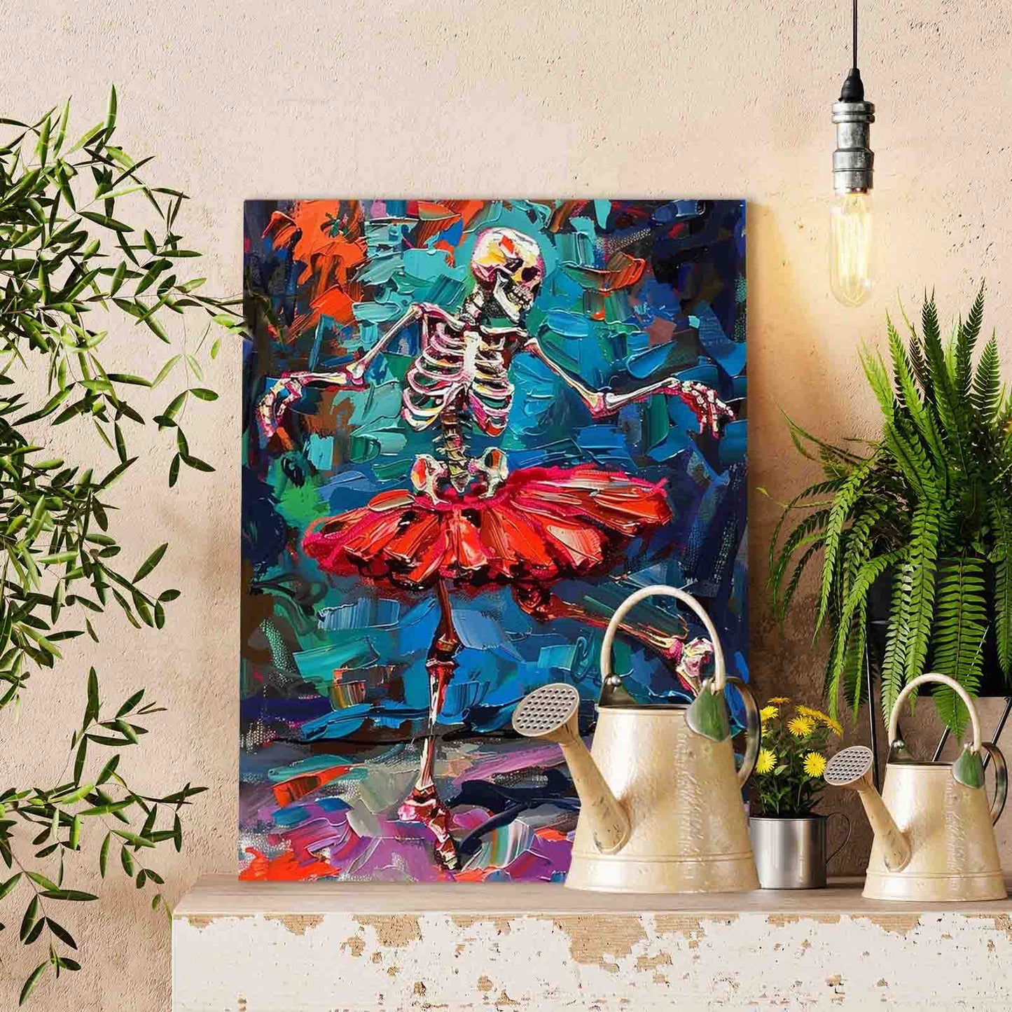 Skeleton Ballerina paint by numbers