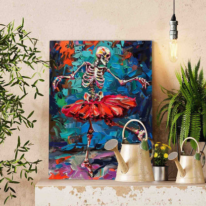 Skeleton Ballerina paint by numbers