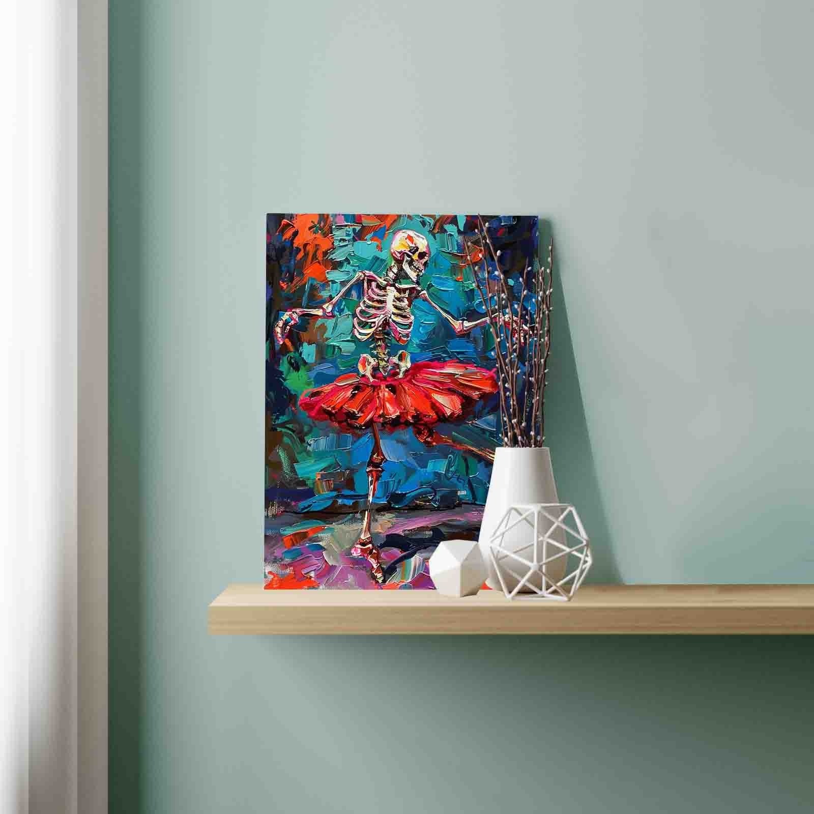 Skeleton Ballerina paint by numbers