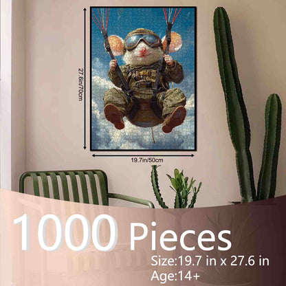 Skydiving Mouse Adventure Jigsaw Puzzle