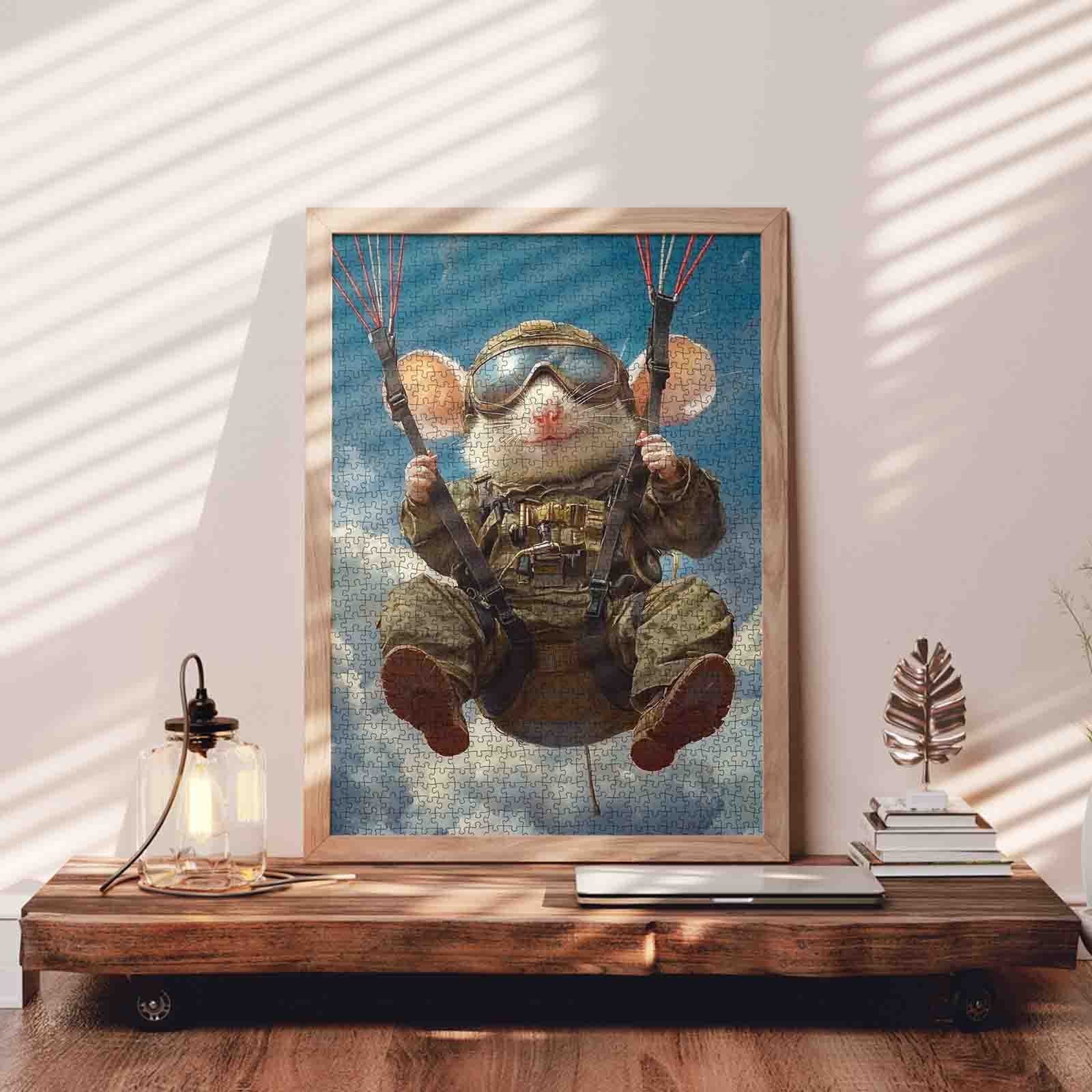 Skydiving Mouse Adventure Jigsaw Puzzle