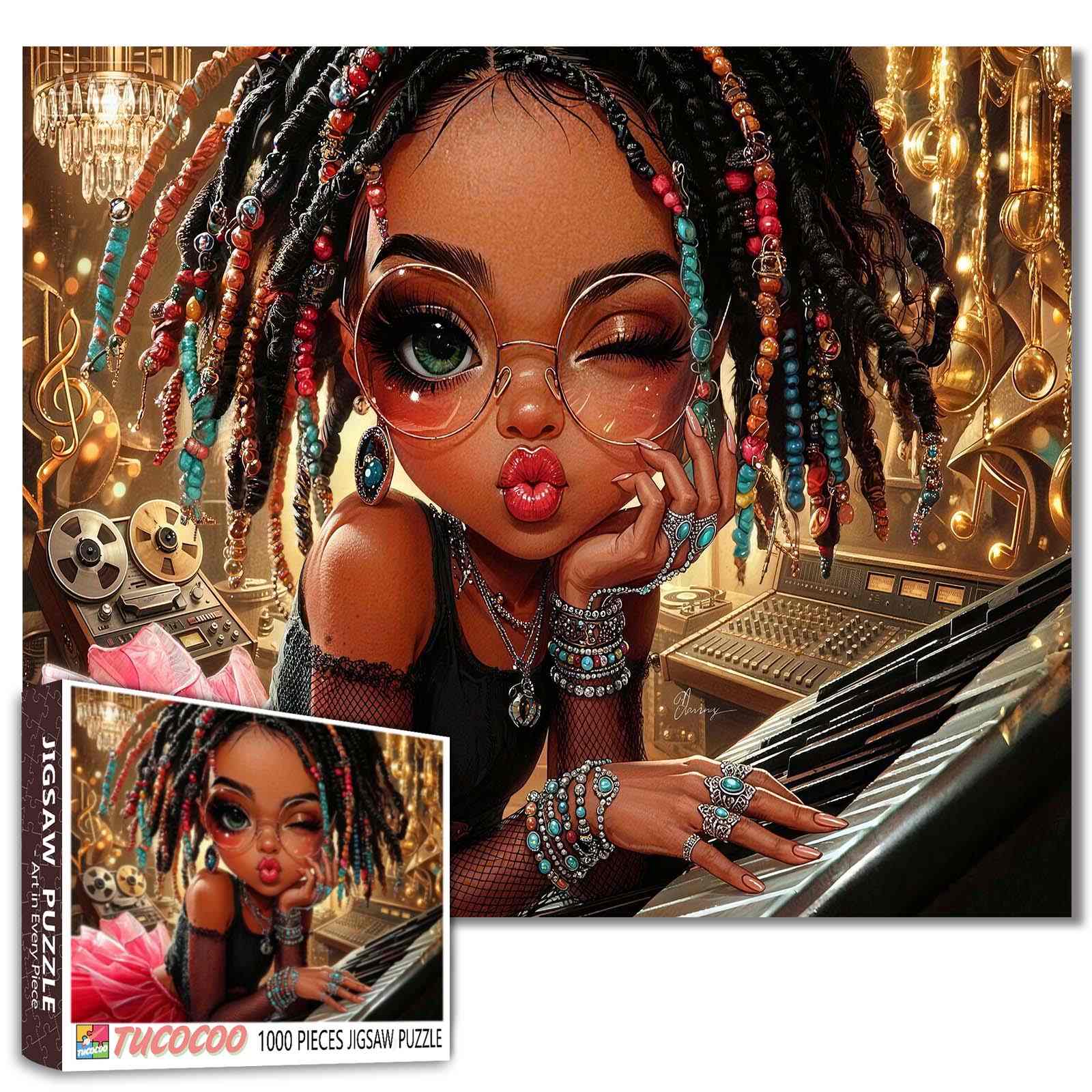 Soulful Studio Girl Jigsaw Puzzle