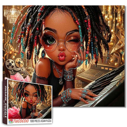 Soulful Studio Girl Jigsaw Puzzle