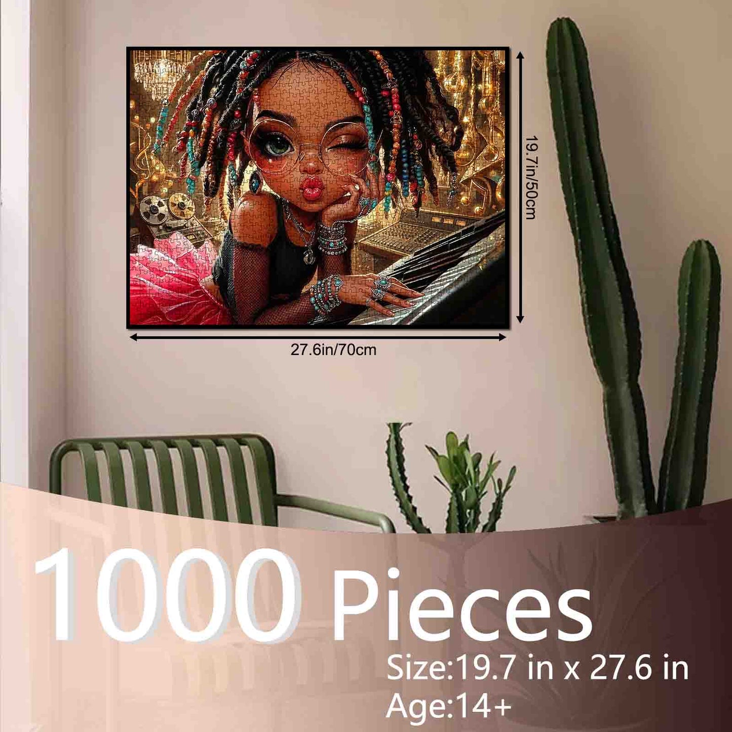 Soulful Studio Girl Jigsaw Puzzle