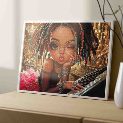 Soulful Studio Girl Jigsaw Puzzle