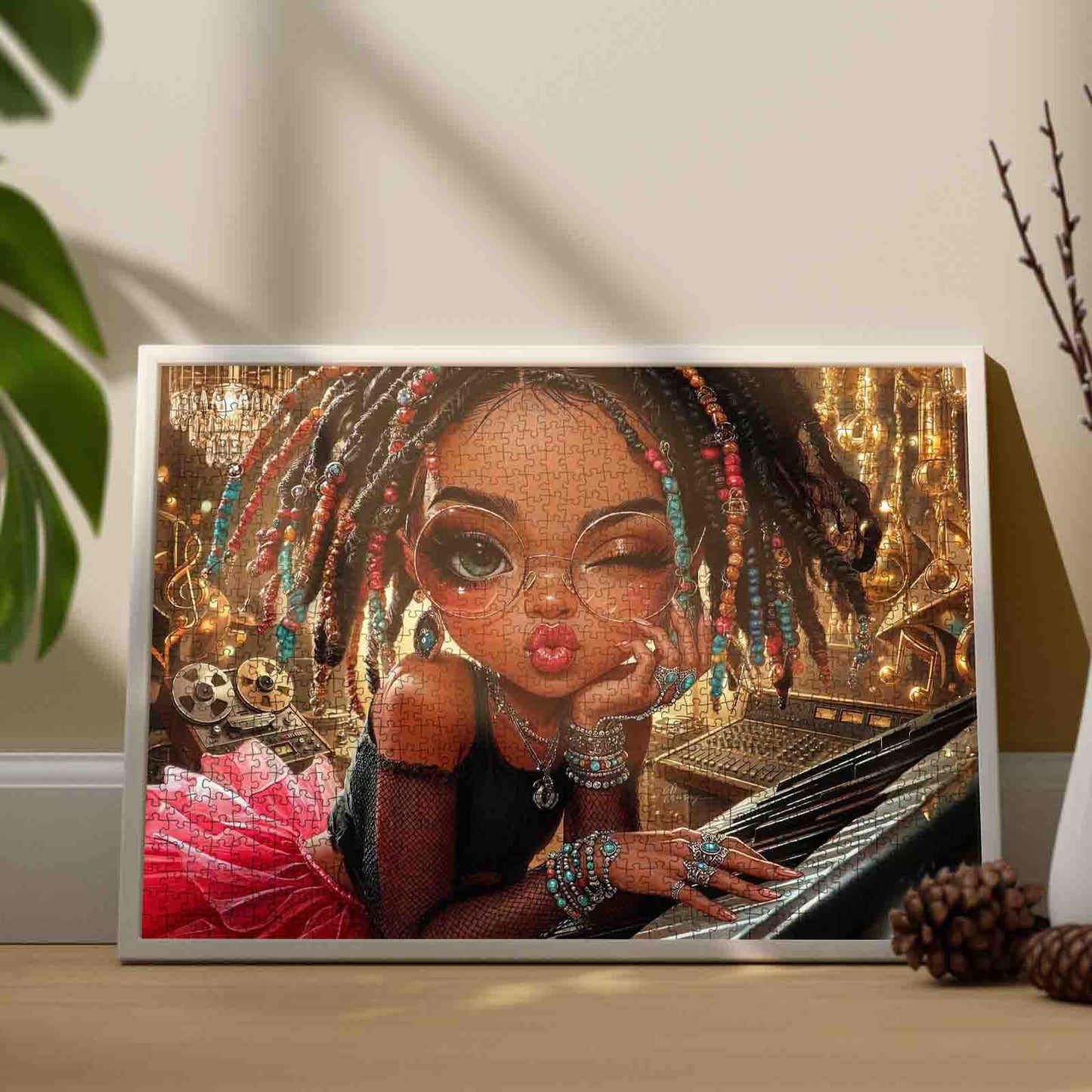 Soulful Studio Girl Jigsaw Puzzle