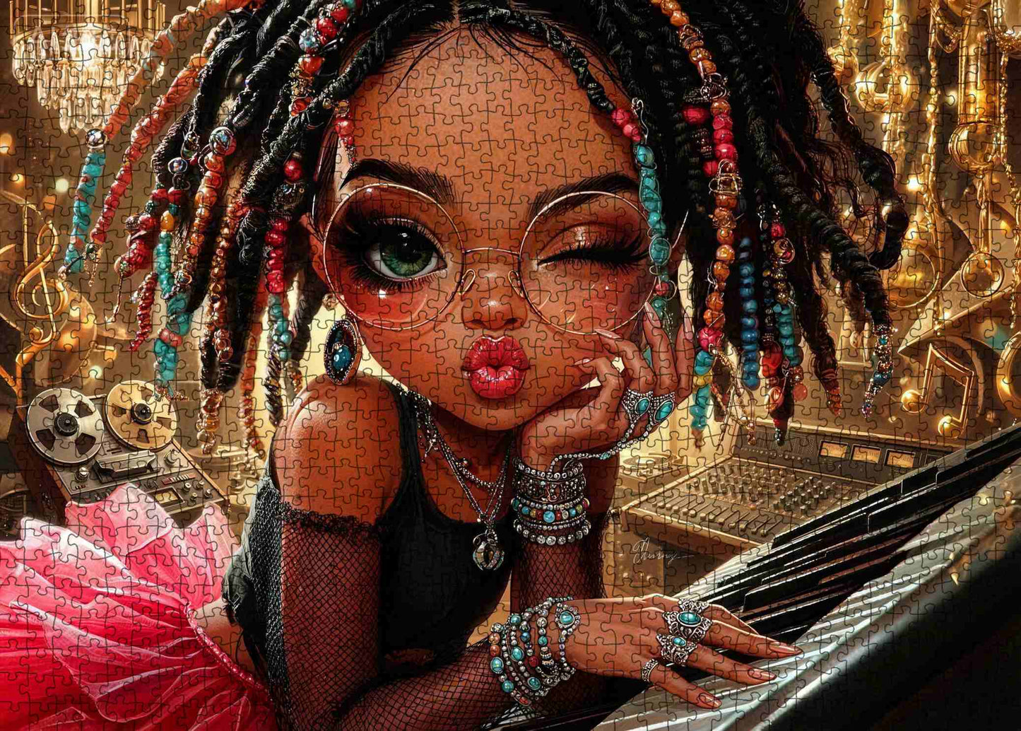 Soulful Studio Girl Jigsaw Puzzle