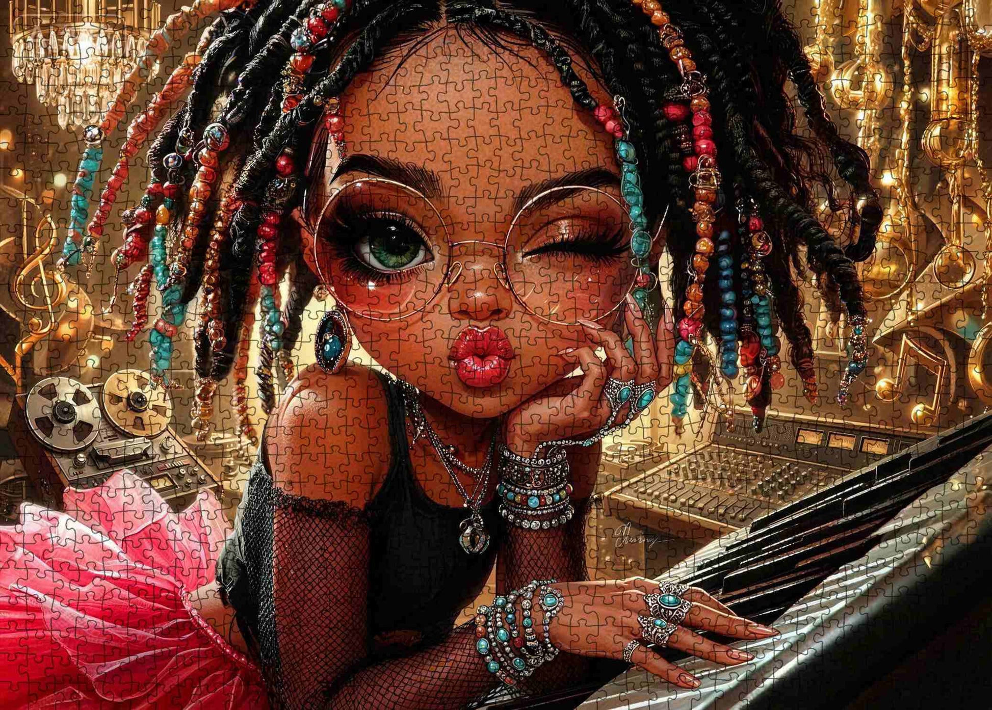 Soulful Studio Girl Jigsaw Puzzle