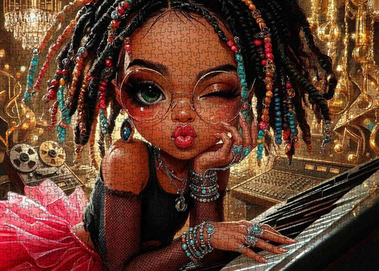 Soulful Studio Girl Jigsaw Puzzle