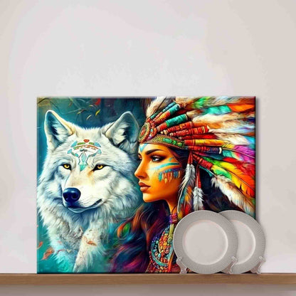 Spirit of the Wolf Paint by Numbers