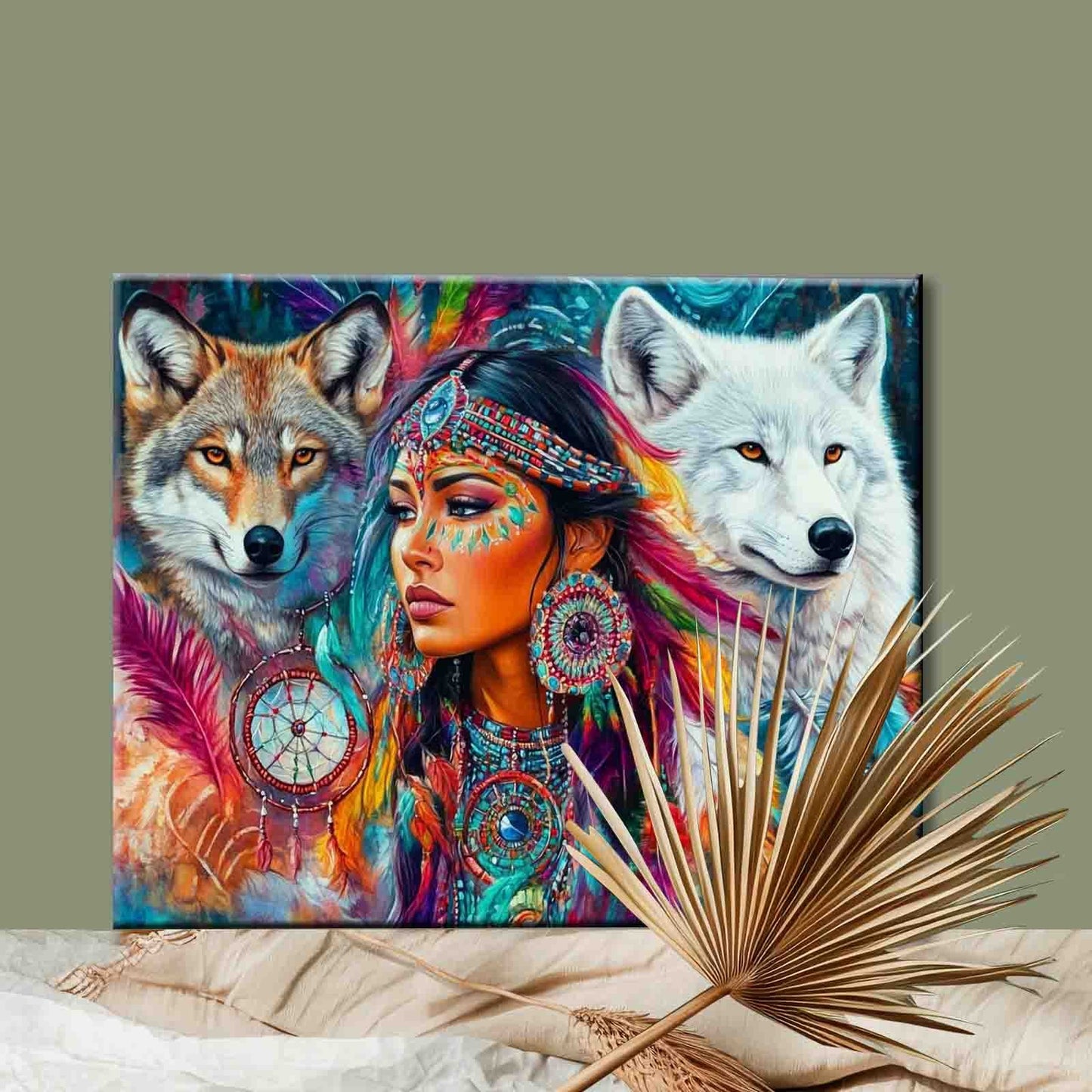 Spirit of the Wolves Paint by Numbers