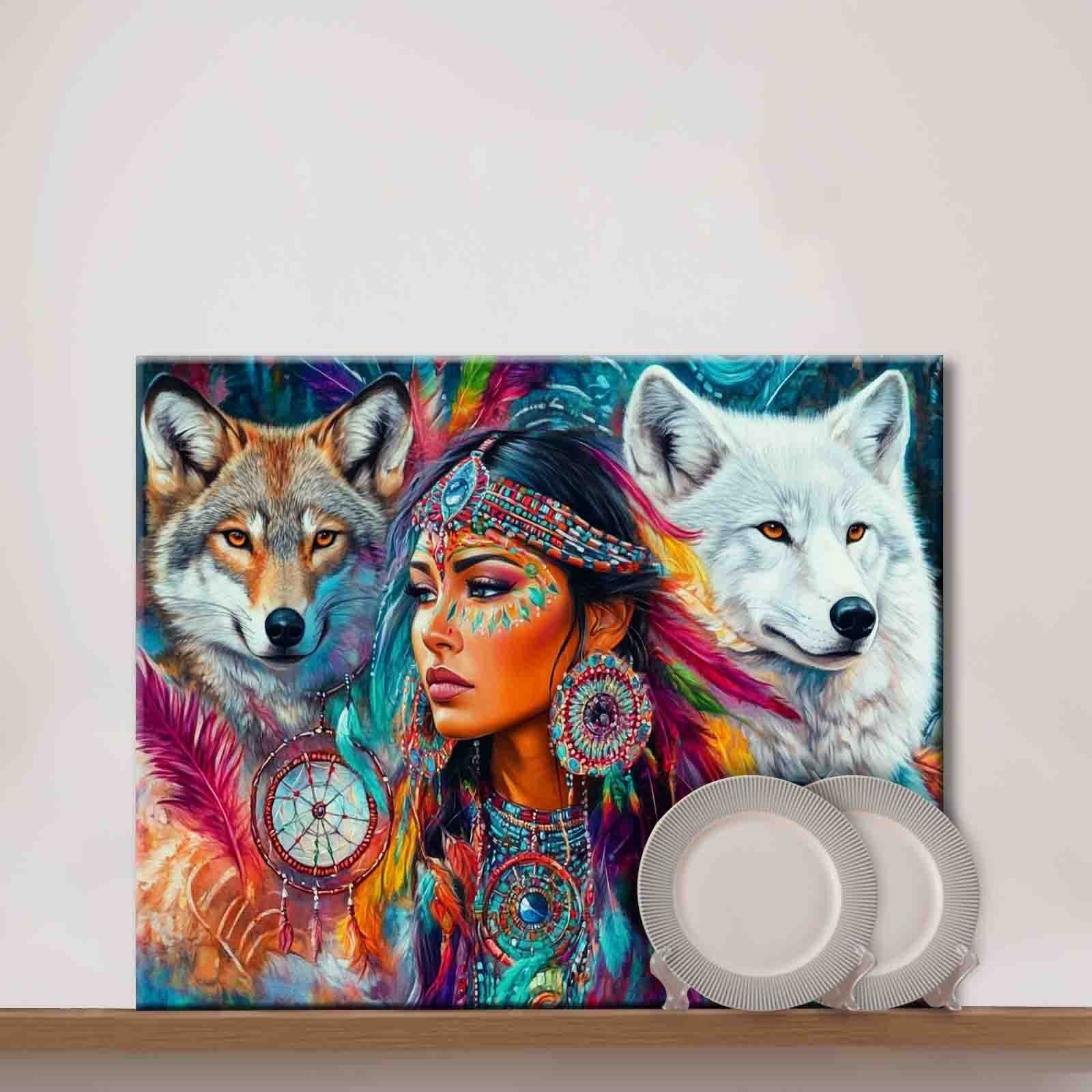 Spirit of the Wolves Paint by Numbers