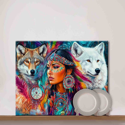 Spirit of the Wolves Paint by Numbers