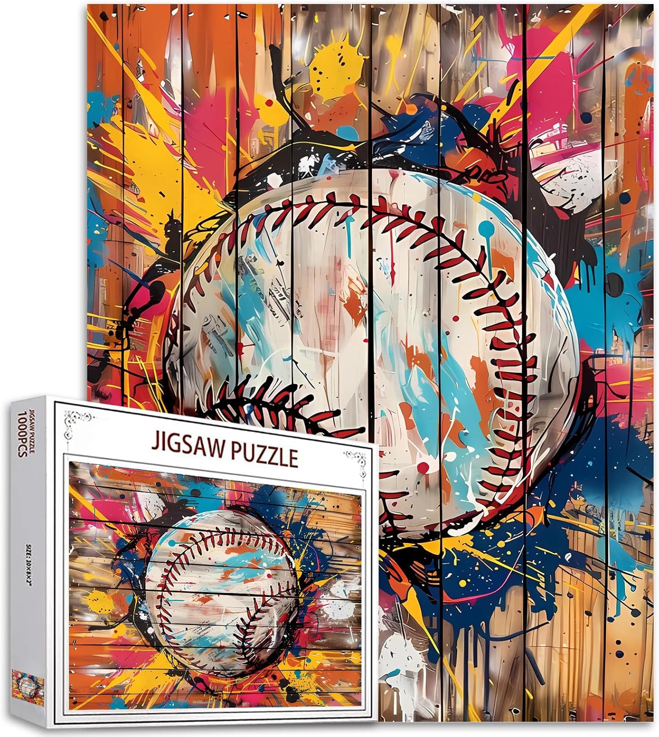 Banksy Hardboard Baseball Jigsaw Puzzles