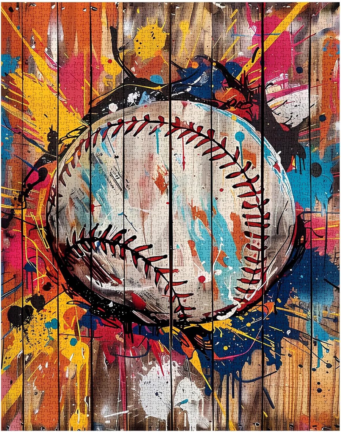 Banksy Hardboard Baseball Jigsaw Puzzles