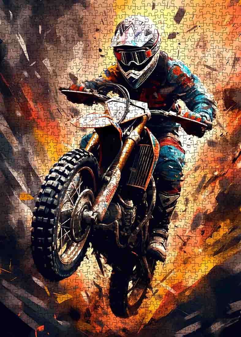 Extreme Motorbike Racing Jigsaw Puzzle