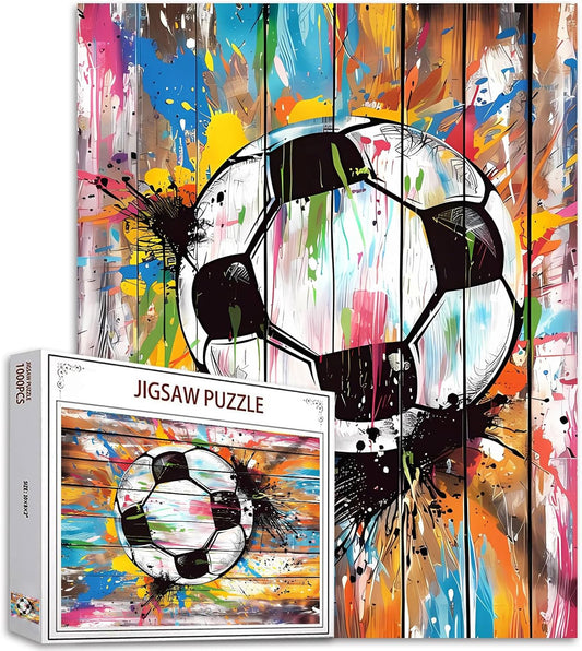 Street Banksy Graffiti Football Jigsaw Puzzles